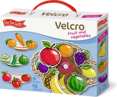 PEXI Velcro skládačky Ovoce a Zelenina Fruits and Vegetables 1
