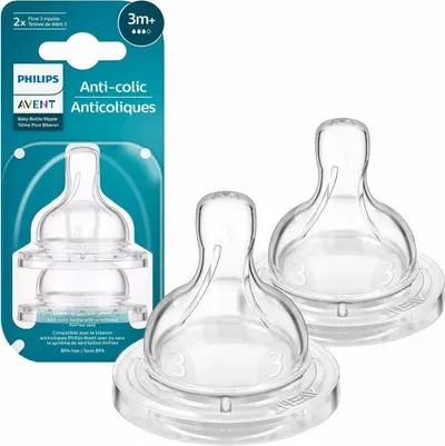 Philips Avent Dudlík Anti-colic/Classic+ 3 střední průtok 3m+ 2 ks 1