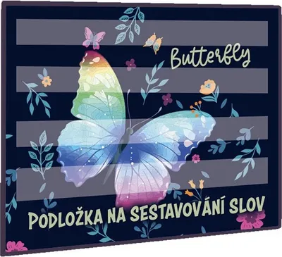 Podložka na sestavování slov Motýl 2 1