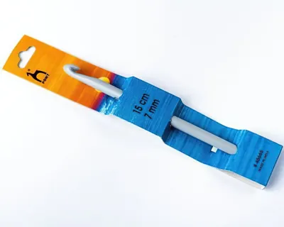 PONY Háček na háčkování PONY, plastový 45665, velikost 7mm, délka 15cm 1