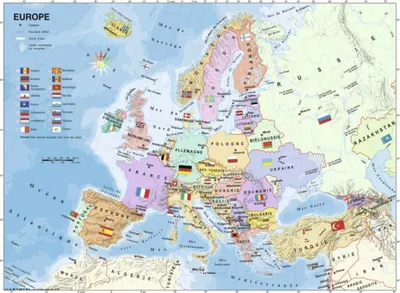 Ravensburger Politická mapa Evropy XXL 200 dílků 1