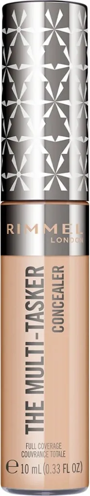 Rimmel London Multi Tasker rozjasňující korektor a make-up 025 Rose Ivory 20 ml 1
