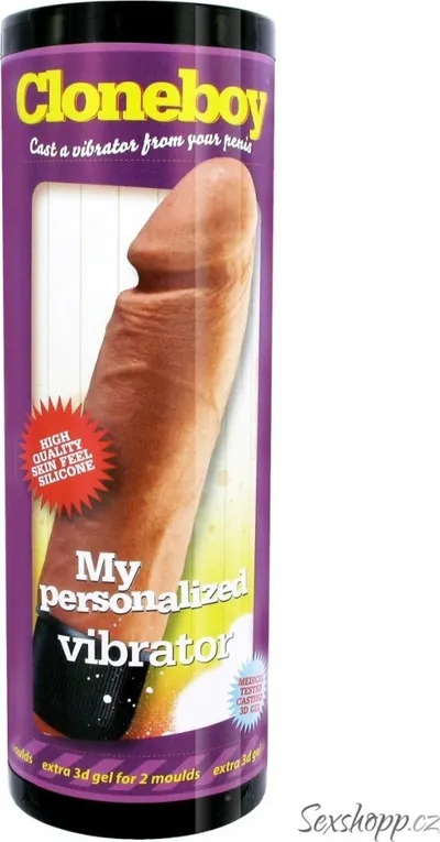 Sada pro kopii penisu s vibrační jednotkou Cloneboy Dildo 1