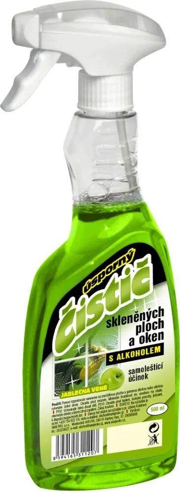 Sani pro Čistič skleněných ploch a oken s rozprašovačem 500 ml 1