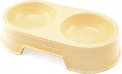 SP miska plastová dvojitá pro kočku i psa 0,60 l 1