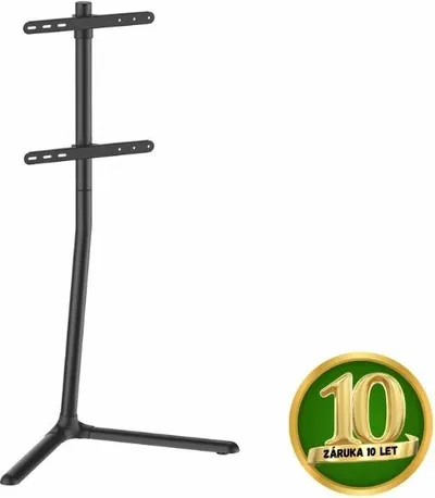 Stojan na TV 32"- 70" na podlahu Holmios, otočný o 70°, nosnost 40kg, černý, 10 let záruka 1