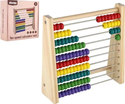 Teddies Počítadlo 100 kuliček dřevo 1