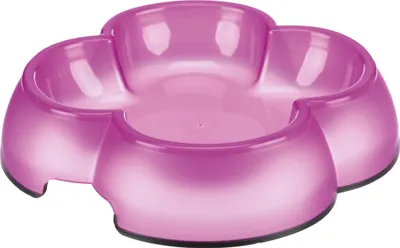 Trixie Plastová miska čtyřlístek s gumou, 0,25 l/14 cm 1