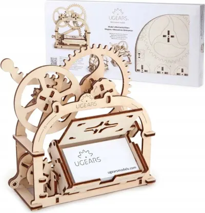 Ugears 3D mechanické puzzle Mechanická krabička 61 ks 1