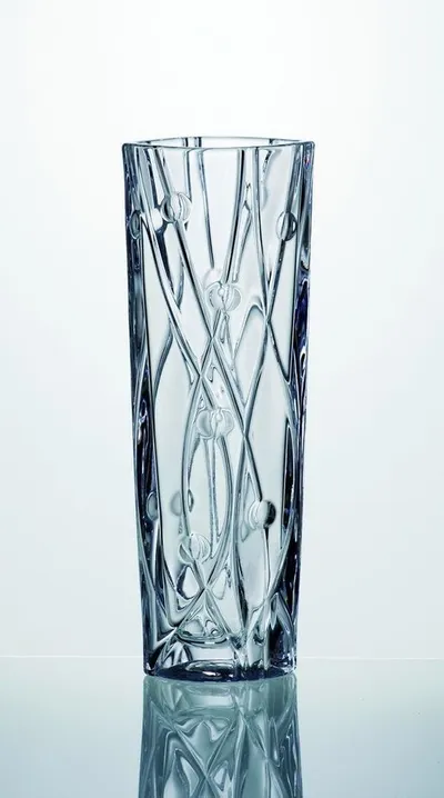 váza 25,5cm LABYRINTH sklo 1