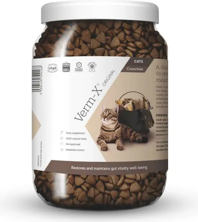 Verm-X Přírodní granule proti střevním parazitům pro kočky 650 g 1