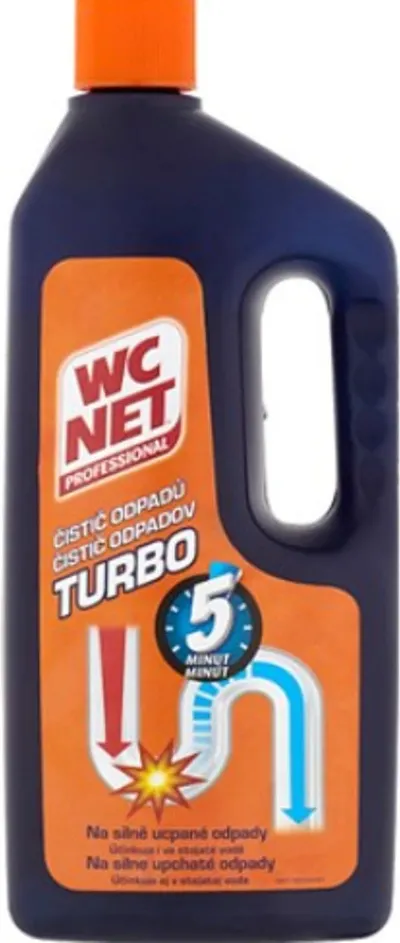 Wc Net Turbo gelový čistič odpadů zprůchodní i beznadějně ucpané odpady 1 l 1