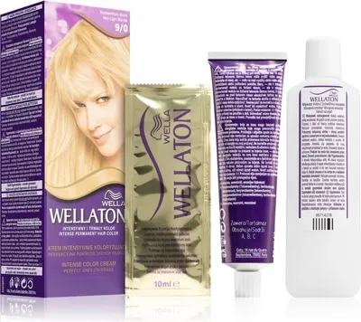 Wella Wellaton krémová barva na vlasy 9-0 velmi světlá blond 1