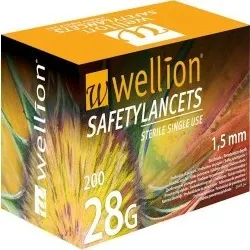 Wellion safety lancets 28G jednoráz. bezp. jeh. 100 ks 1