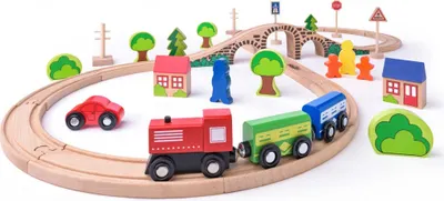 Woody 93061 Vláčkodráha Osmička s vláčkem 1