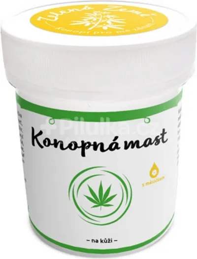 Zelená Země konopná mast na kůži s měsíčkem 100 ml 1